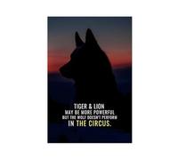 Wolf Inspiration Poster, Wolves Not Performing in Circus, Bedroom Decoration Landscape, Office Room Canvas Poster Wall Art Decor Print Picture Paintings for Living Room Bedroom Decoration 24x36inch(60