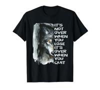 Wolf Inspiration Quote Motivational Resilience Graphic Value Graphic T-Shirt, Men, Black, M