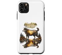 Wolf instinct natural forest illustration Case for iPhone 11 Pro Max