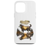 Wolf instinct natural forest illustration Case for iPhone 13 Pro Max