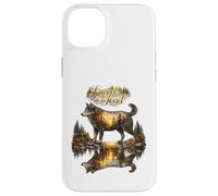 Wolf instinct natural forest illustration Case for iPhone 14 Plus