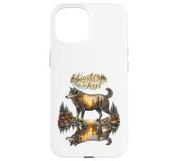 Wolf instinct natural forest illustration Case for iPhone 15