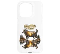 Wolf instinct natural forest illustration Case for iPhone 15 Pro
