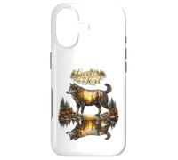 Wolf instinct natural forest illustration Case for iPhone 17