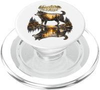 Wolf instinct natural forest illustration PopSockets PopGrip for MagSafe