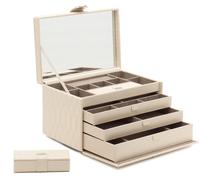 WOLF Jewellery Box Caroline Large Cream - Cream WLF-098