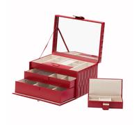 WOLF Jewellery Box Caroline Medium Red WLF-165