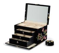 WOLF Jewellery Case Zoe Large Indigo - Silver WLF-202