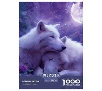 Wolf Jigsaw Puzzle 1000 Pieces Adults Teens Family Night Game Wildlife Animals Stress Relief Poster 38x26cm/1000pcs