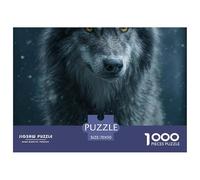 Wolf Jigsaw Puzzle 1000 Pieces Relaxing Entertainment Adults Teens Wildlife Animal Premium Box Poster 70x50cm/1000pcs