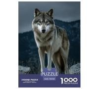 Wolf Jigsaw Puzzle 1000 Pieces Relaxing Fun for Adults & Teens Wildlife Animals Poster Included Box Set 70x50cm/1000pcs