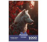 Wolf Jigsaw Puzzle 1000 Pieces Relaxing Hobby Adults & Teens Wild Animal Durable Finish Strong Fit 38x26cm/1000pcs
