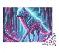 Wolf Jigsaw Puzzle Animal 1000 Pieces 100% Recycled Board Premium for Couples Logic Gift 38x26cm/1000pcs