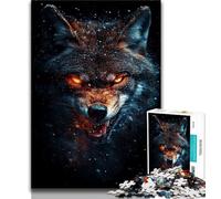 Wolf Jigsaw Puzzles for Adults 1000 Piece,Staycation Kill Time with Fully Interlocking Randomly Shaped Pieces (38x26cm)