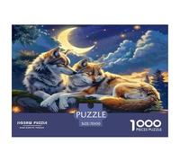 Wolf Jigsaw Puzzles for Adults Challenging Puzzles Difficult Challenges 1000 Pieces Difficult Hard Jigsaw Puzzles for Man And Woman with Letters on Back 70x50cm/1000pcs