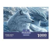 Wolf Jigsaw Puzzles for Adults Difficult Challenges 1000 Pieces Difficult Hard Jigsaw Puzzles for Man And Woman with Letters on Back 70x50cm/1000pcs