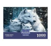 Wolf Jigsaw Puzzles for Adults Kids 1000 Pieces Impossible Challenge Toy Educational Games Home Wall Art Extreme Difficulty Gift Set Relaxation 70x50cm/1000pcs