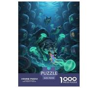 Wolf Jigsaw Puzzles for Adults The Impossible Challenge 1000 Piece Difficult Hard Jigsaw Puzzles for Man And Woman with Letters on Back 70x50cm/1000pcs