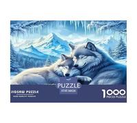Wolf Jigsaw Puzzles for Adults The Impossible Challenge 1000 Pieces Difficult Hard Jigsaw Puzzles for Man And Woman with Letters on Back 38x26cm/1000pcs