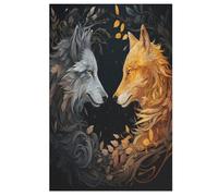 Wolf Jigsaw Puzzles for Kids 1000 Pieces 3d Wooden Puzzle Decompression Game for Adults Women Girl Educational Game Toys (78×53cm)