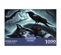 Wolf Jigsaws Puzzles for Adults Gifts 1000 Pieces Cute Animals Educational Learning Toy Challenging Puzzle Games 38x26cm/1000pcs