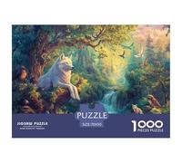 Wolf King 1000 Pieces Premium Jigsaw Creek Age 14+ for Adults Quirky, Abstract Design, Fun Details, Educational, Challenging Puzzle Games 70x50cm/1000pcs