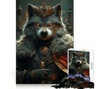 Wolf King Animal 1000 Pieces Jigsaw Puzzles for Teenagers Clear Thinking Gentle Engagement Firm Interlock Nice Gift (50x75cm)