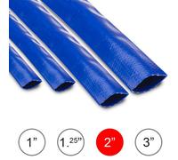 Wolf 10M Layflat Water Delivery Hose, 2-inch PVC, Submersible Pump Flood & Ponds