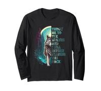 Wolf Leader Quote Throw Me to the Wolves Motivation Long Sleeve T-Shirt