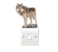 Wolf Light Switch Wall Art Vinyl Wall Stickers