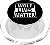 Wolf Lives Matter Animal Welfare Protest Anti Wolf Hunting PopSockets PopGrip for MagSafe
