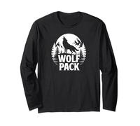 Wolf Lone Wolf Pack Howling Howl Wolf Timber Long Sleeve T-Shirt