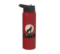 Wolf Lone Wolf Pack Howling Howl Wolf Timber Stainless Steel Insulated Water Bottle