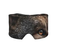 Wolf Looks Ahead Print Print Soft Eye and Ear Muffs for Adults Sleeping Protection Cover for Travel Nap Relief