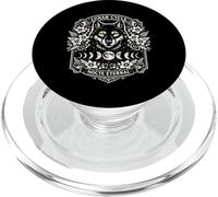 Wolf Lunar Cycle Moon Phases Celestial Mystical Floral Goth PopSockets PopGrip for MagSafe