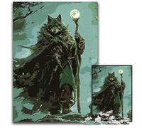 Wolf MagicJigsawPuzzle 1000 Pieces for Adults Wooden Jigsaw for Birthdays Holidays Best for Christmas 1000 PCS(75x50cm)