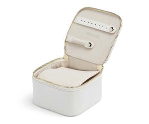 Wolf Maria Cube Jewellery Box White 766553 - Woman - Leather White 11.43 x 11.43 x 7.62