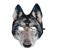 Wolf Masque, Realistic Face Masque Head Masque, Animal Masque Wolf Masque, Faux Werewolf M-ask, Costumes Supplies, Fantasy Animals Wolf Heads Covers, Half Face Animal Face M-ask