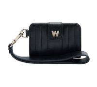 WOLF Mimi Collection Leather Black Credit Card Holder with Wristlet - Black WFF-066