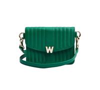 Wolf Mimi Collection Leather Green Mini Bag with Wristlet and Lanyard - Green WFF-077