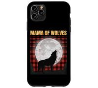Wolf Mom - Mama Of Wolves - Red Plaid Matching Pajama - Gift Case for iPhone 11 Pro Max