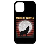 Wolf Mom - Mama Of Wolves - Red Plaid Matching Pajama - Gift Case for iPhone 12/12 Pro
