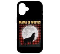 Wolf Mom - Mama Of Wolves - Red Plaid Matching Pajama - Gift Case for iPhone 16