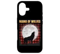 Wolf Mom - Mama Of Wolves - Red Plaid Matching Pajama - Gift Case for iPhone 17