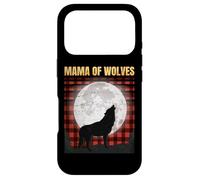 Wolf Mom - Mama Of Wolves - Red Plaid Matching Pajama - Gift Case for iPhone 17 Pro