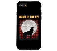 Wolf Mom - Mama Of Wolves - Red Plaid Matching Pajama - Gift Case for iPhone SE (2020) / 7/8