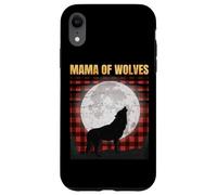 Wolf Mom - Mama Of Wolves - Red Plaid Matching Pajama - Gift Case for iPhone XR