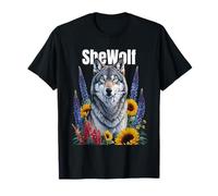 Wolf Mom "SheWolf" Girl who Loves Wolves Daughter Feminist T-Shirt