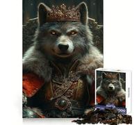 Wolf Monarch of The Wild 1000 Piece Teenager Puzzles Analytical Skill Easy Relaxation Clean Cut Perfect Present (50x75cm)