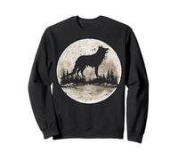 Wolf Moon Forest Nature Mountain Lover Outdoor Hiker Camper Sweatshirt